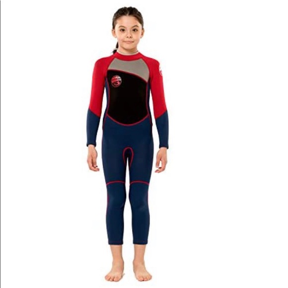 Scubadonkey 2.5mm Neoprene Full Wetsuit for Kids Girls | CPSC Certified - Picture 1 of 7